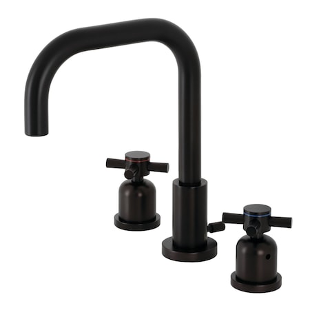 Kingston Brass FSC8935DX Concord Widespread Bathroom Faucet W/ Brass Pop-Up, Bronze FSC8935DX